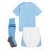 Cheap Manchester City Home Football Kit Children 2023-24 Short Sleeve (+ pants)